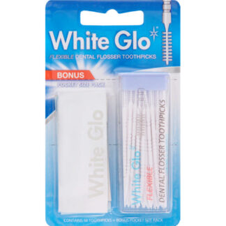 White Glo Flexible Dental Flosser Toothpicks 50 Picks
