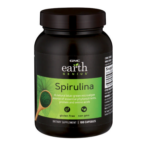 GNC Earth Genius Spirulina Capsules 100 Capsules Durban Seamen's