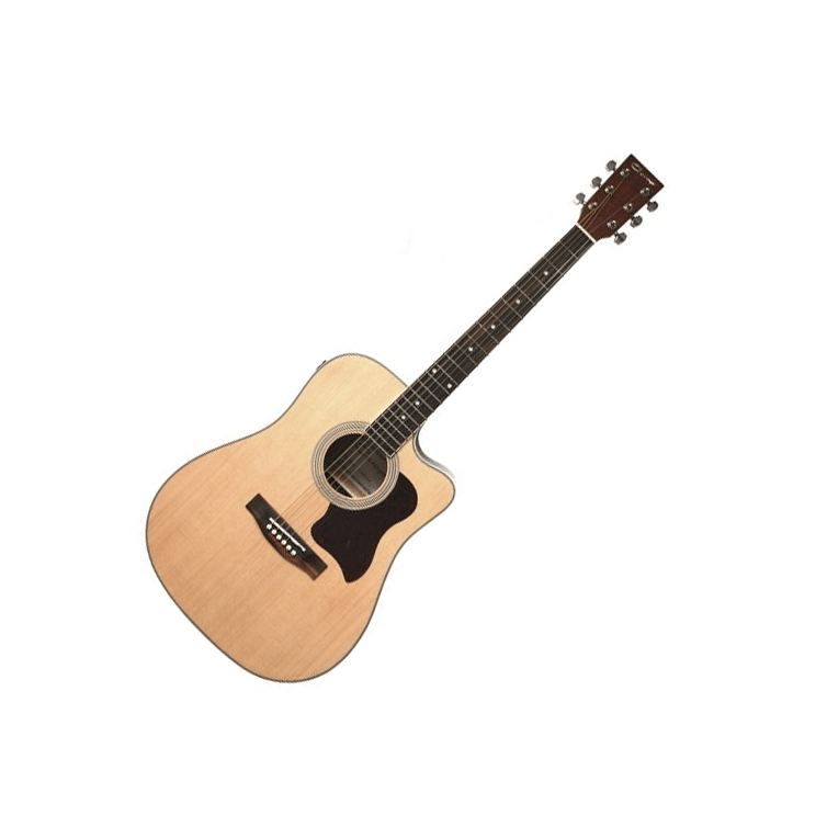 Caraya F-550BCEQN Acoustic-Electric Guitar Natural Finish - Seamens Online  Store, Durban and Cape Town