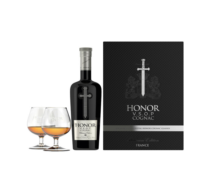 Honor VSOP Cognac with 2 Glasses (1 x 750 ml) Durban Seamen's Online
