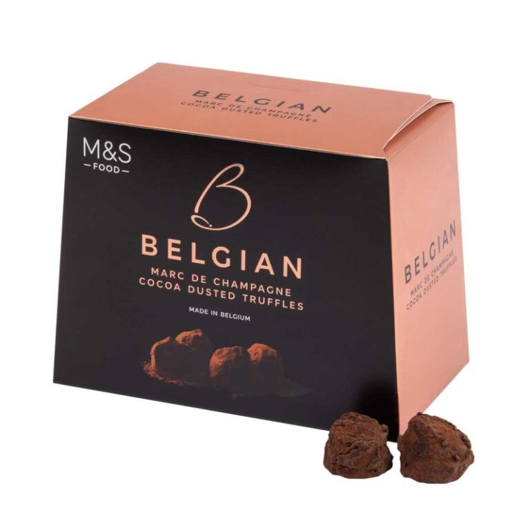 M&S Belgian Marc De Champagne Cocoa Dusted Truffles 260 g Seamen’s